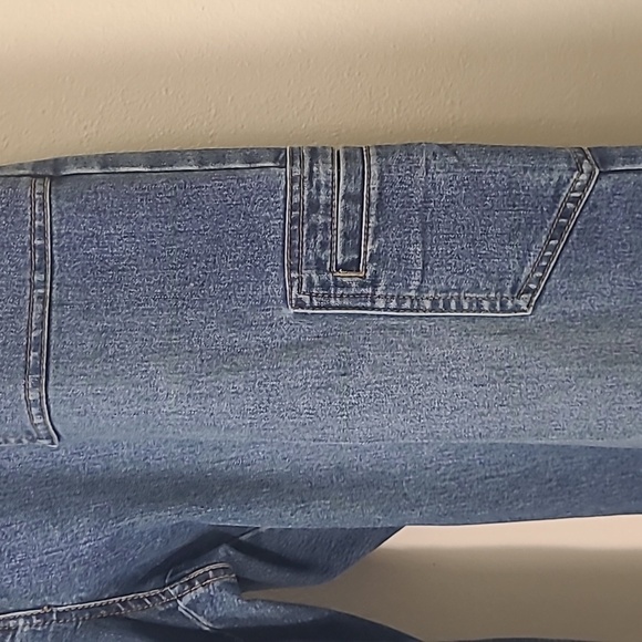 🔥 Rare Duck Head Utility Jeans Vintage Cargo Style Sz 10 Y2K Wideleg Workwear - Picture 4 of 7